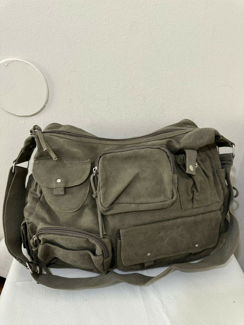 Canvas Shoulder Casual Tote Travel Crossbody Luxury Messenger Bag
